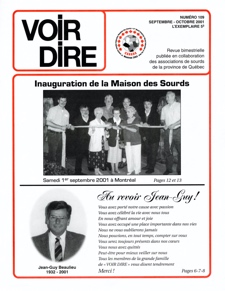 No 109, septembre-octobre 2001