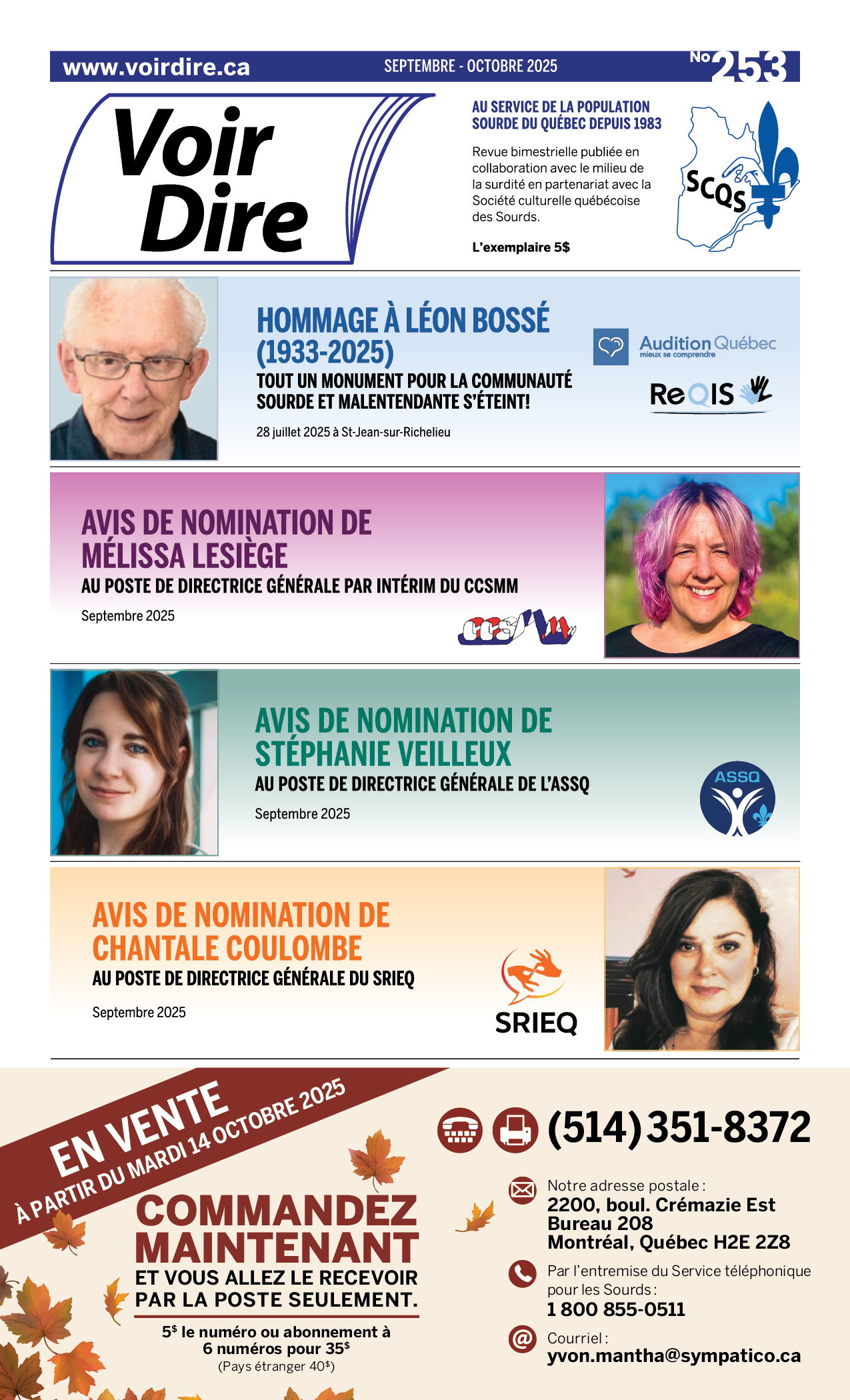 No 253, septembre-octobre 2025