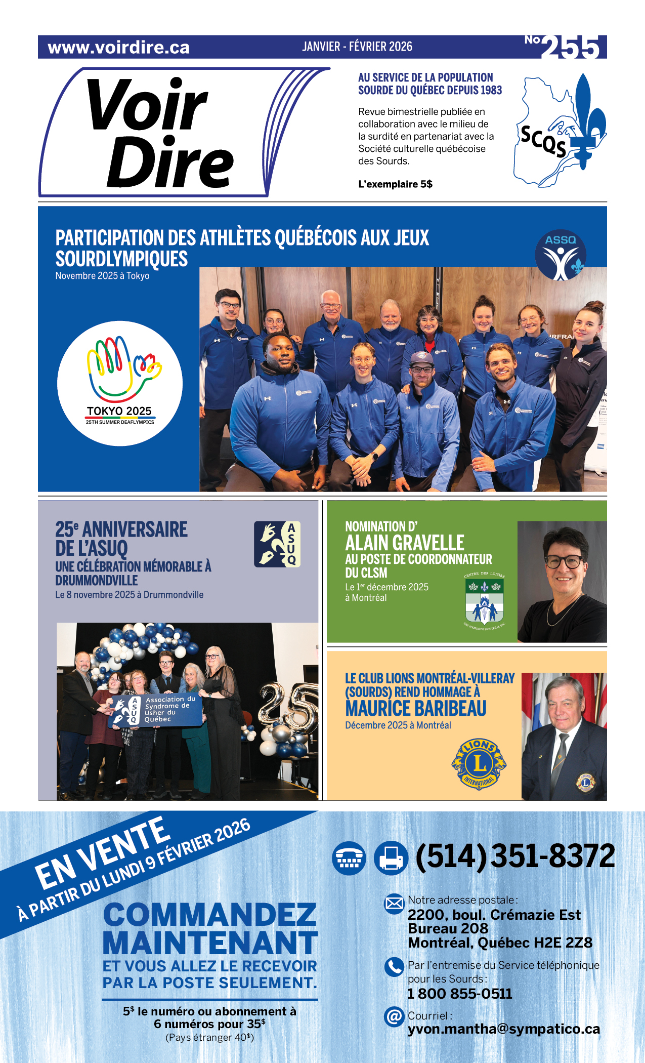 No 255, janvier-février 2026
